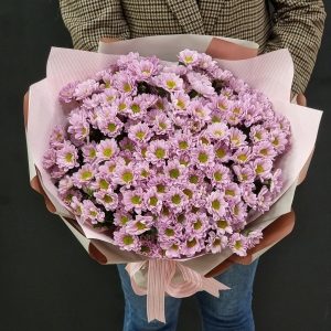 Букет из розовых сантини 25шт